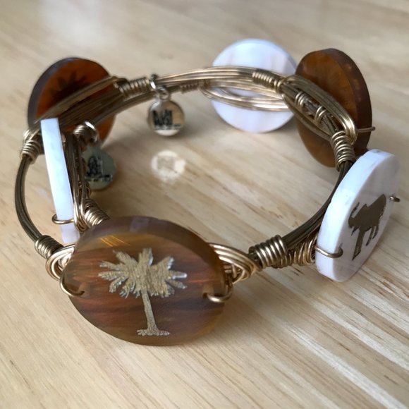 Bourbon & Bowties / Moon And Lola Tortoise Palm & Elephant Bangle Bracelets 🌴🐘 - Picture 9 of 9